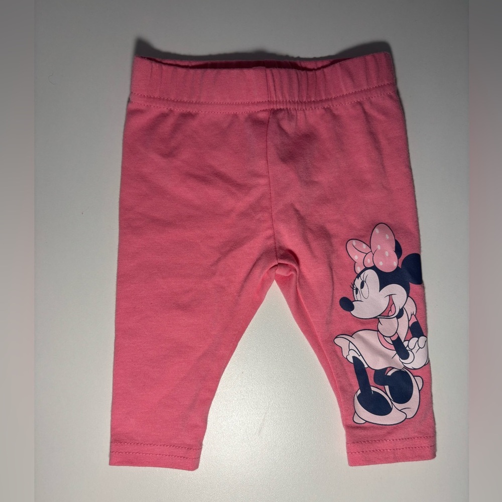 Disney Baby Pink Leggings with Minnie Mouse